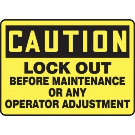 Accuform OSHA CAUTION LOCKOUTTAGOUT SIGN MLKT611XP MLKT611XP